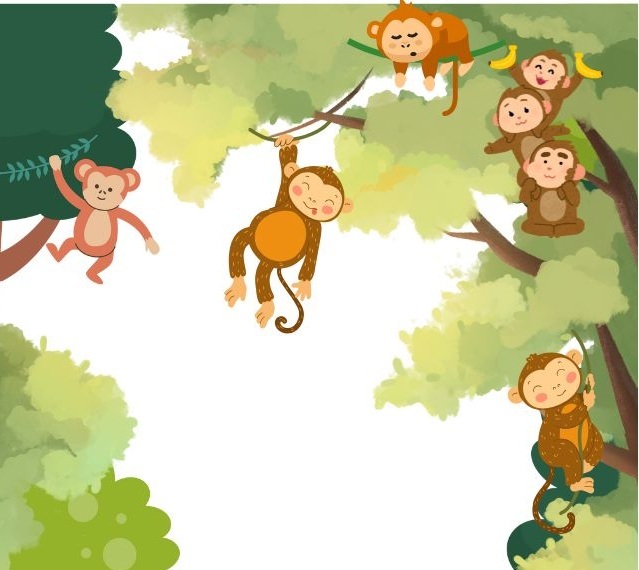 Panchatantra tales, monkey and the log. monkey and the wedge, moral stories for kids, bedtime stories for kids, stories, panchatantra stories
