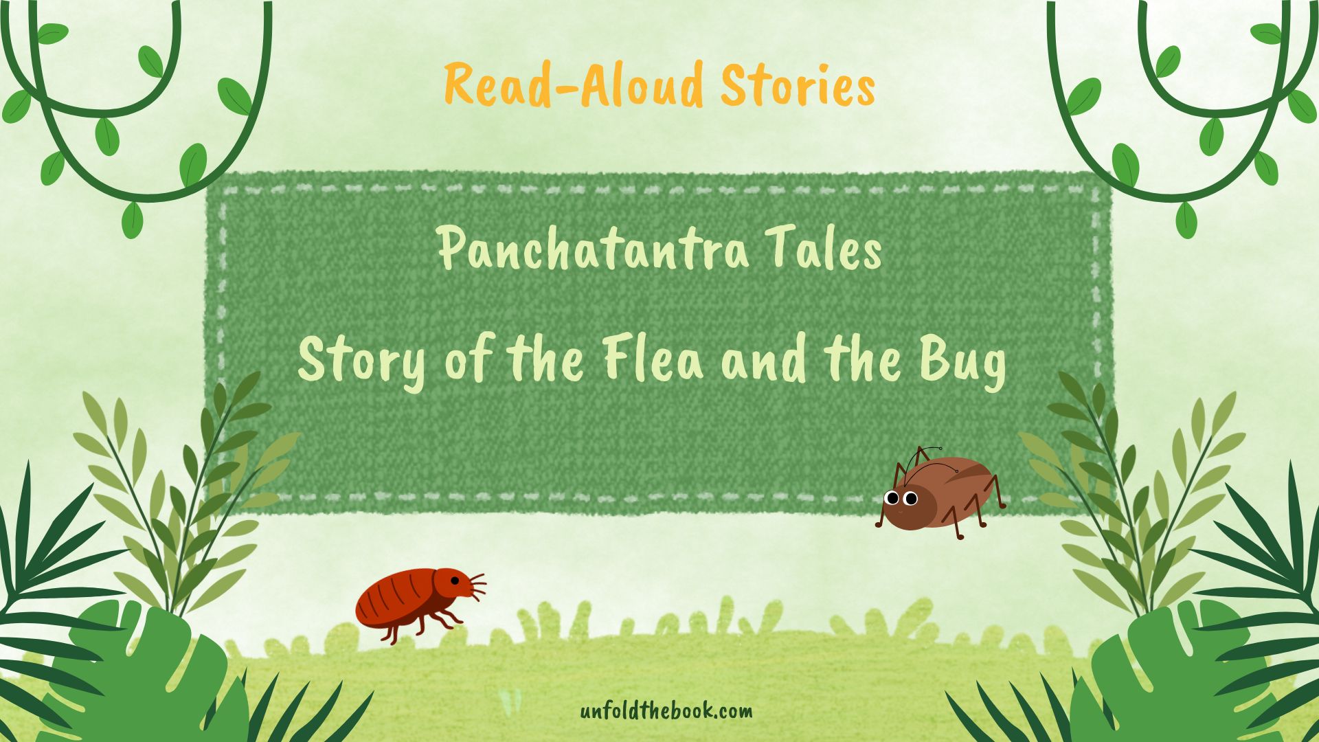 Flea and bug moral story, flea and bug story, Jungle story for children, Kids bedtime story, Panchatantra stories, read aloud stories for kids, animal stories for kids, Bedtime story with moral lesson, story of the flea and the bug